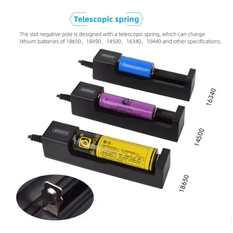 Chargeur de batterie en utilisation