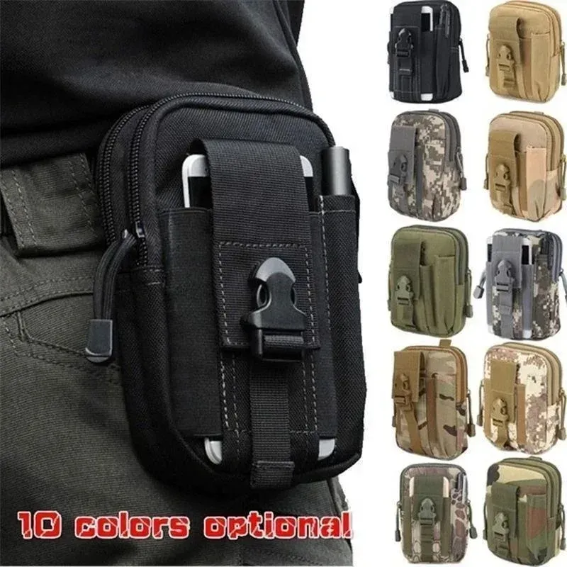 Étui pour téléphone portable étanche en nylon, petite pochette multifonction pour homme - Image 1