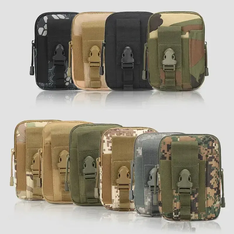 Étui pour téléphone portable étanche en nylon, petite pochette multifonction pour homme 2