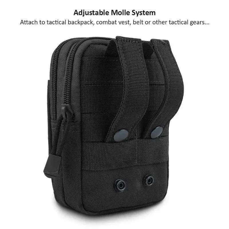 Étui pour téléphone portable étanche en nylon, petite pochette multifonction pour homme 4