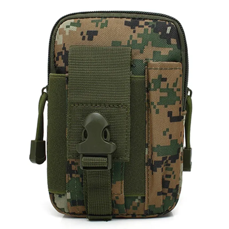 Étui pour téléphone portable étanche en nylon, petite pochette multifonction pour homme 14