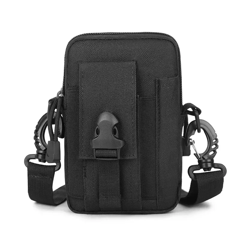 Étui pour téléphone portable étanche en nylon, petite pochette multifonction pour homme 11