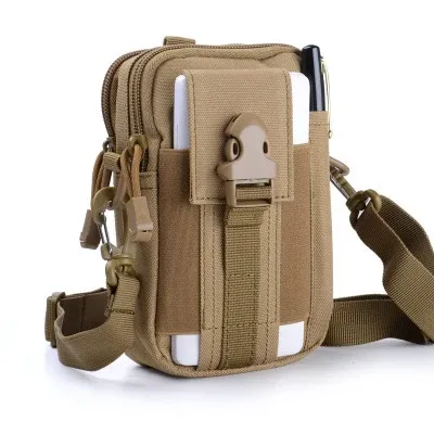 Étui pour téléphone portable étanche en nylon, petite pochette multifonction pour homme 10