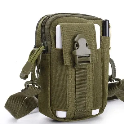 Étui pour téléphone portable étanche en nylon, petite pochette multifonction pour homme 9