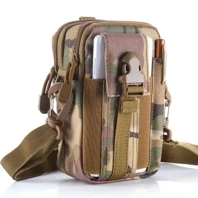 Étui pour téléphone portable étanche en nylon, petite pochette multifonction pour homme 8