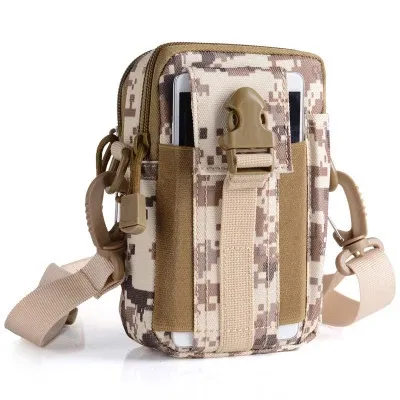 Étui pour téléphone portable étanche en nylon, petite pochette multifonction pour homme 18