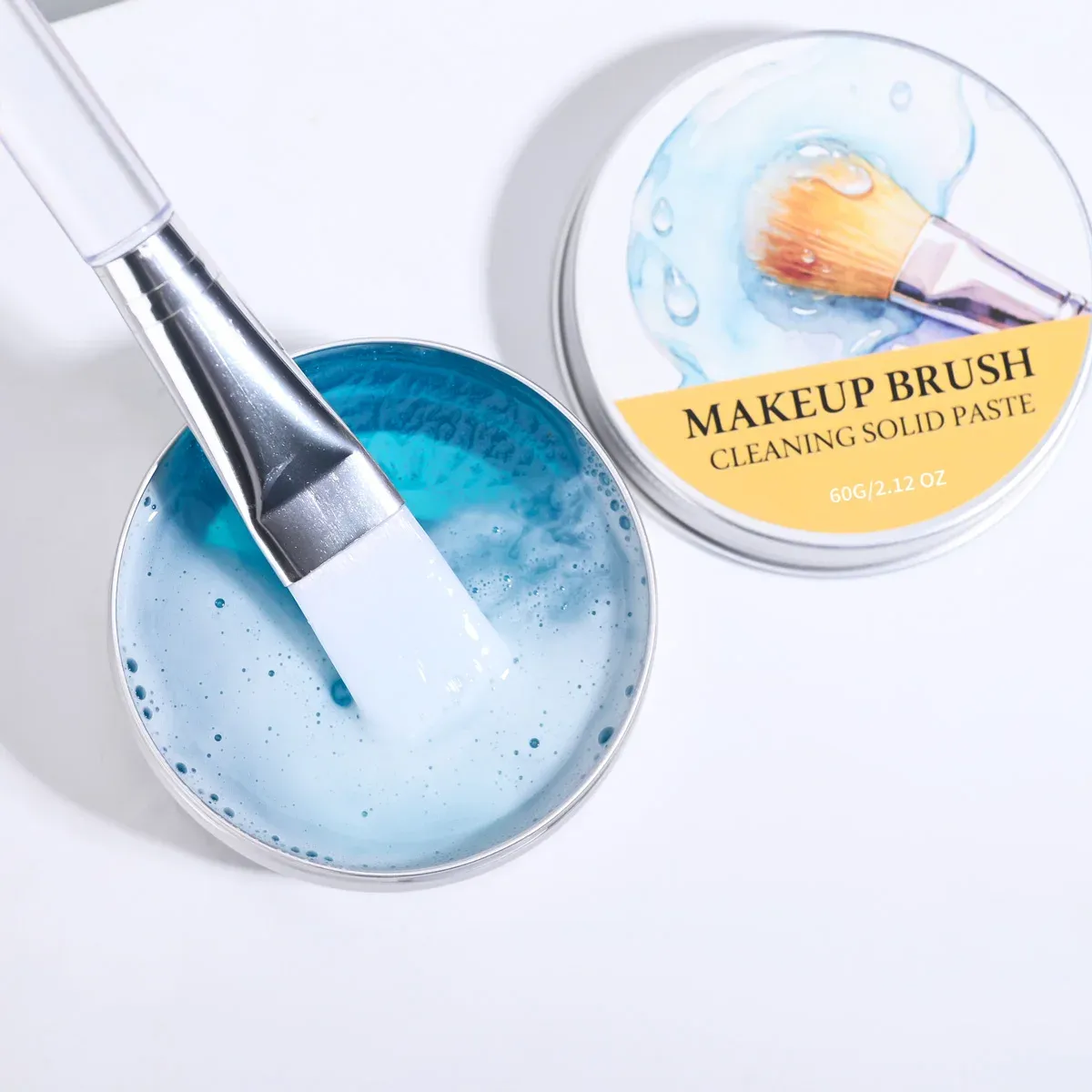 Savon solide nettoyant pour pinceaux de maquillage 3