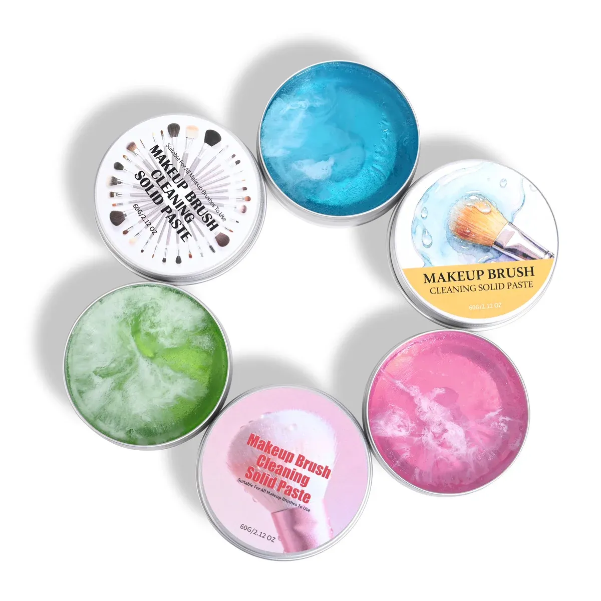 Brosse de nettoyage solide pour pinceaux de maquillage