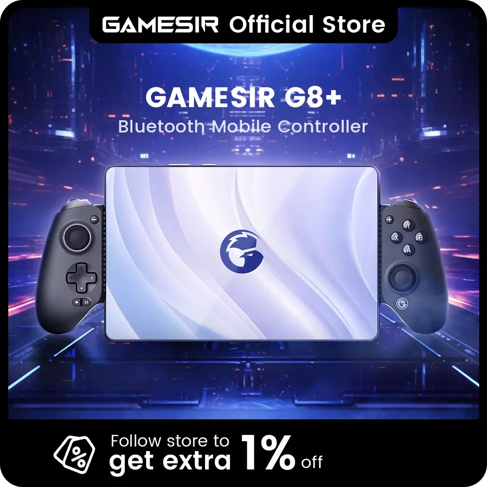 Manette de jeu Bluetooth GameSir G8+ à effet Hall pour Nintendo Switch 2, Android, iPhone, iPad et PC
