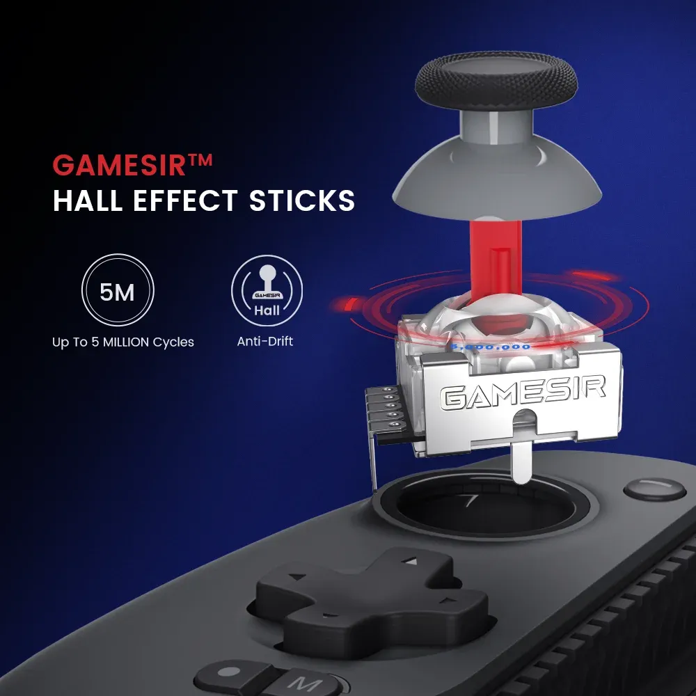Manette de jeu Bluetooth GameSir G8+ à effet Hall pour Nintendo Switch 2, Android, iPhone, iPad et PC 4