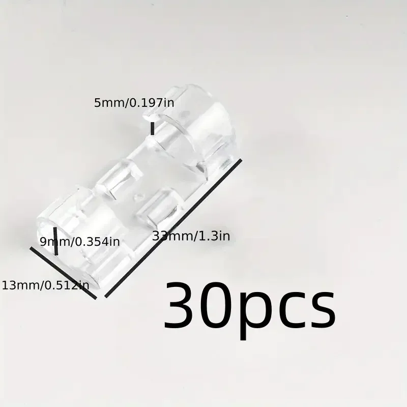 Organisation de câbles avec clips transparents