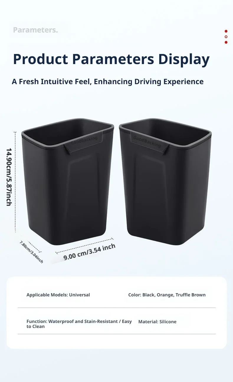 Accessoire de rangement automobile en silicone