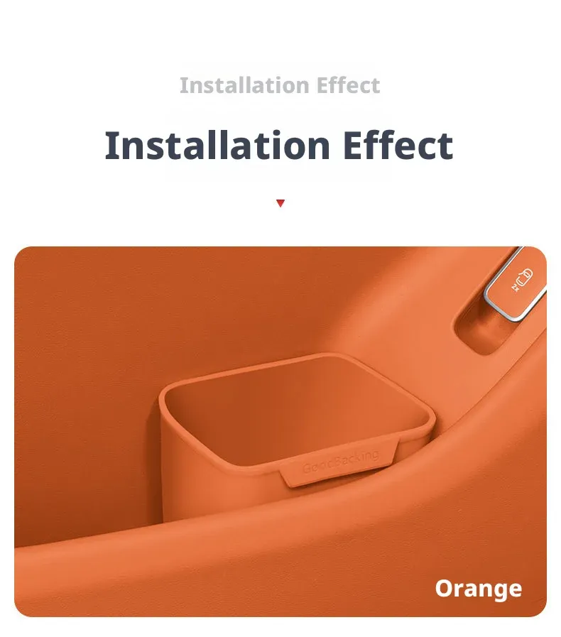 Seau de rangement étanche pour porte de voiture
