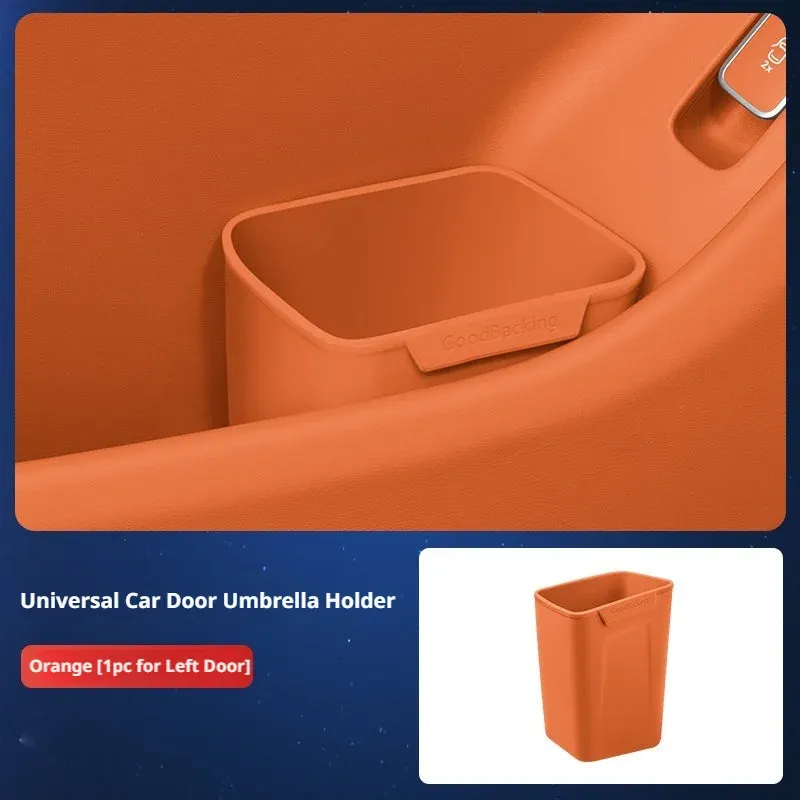 SEAMETAL Boîte de rangement universelle en silicone pour portière de voiture, porte-gobelets, poubelle, seau de rangement étanche pour portière, sac organisateur pour parapluie 11