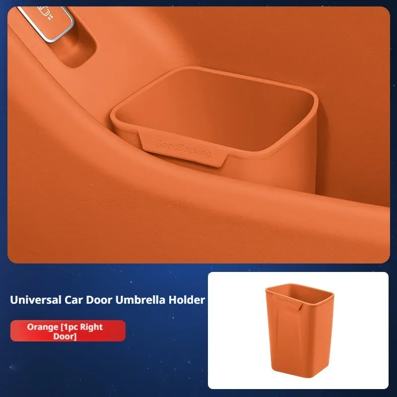 SEAMETAL Boîte de rangement universelle en silicone pour portière de voiture, porte-gobelets, poubelle, seau de rangement étanche pour portière, sac organisateur pour parapluie 10