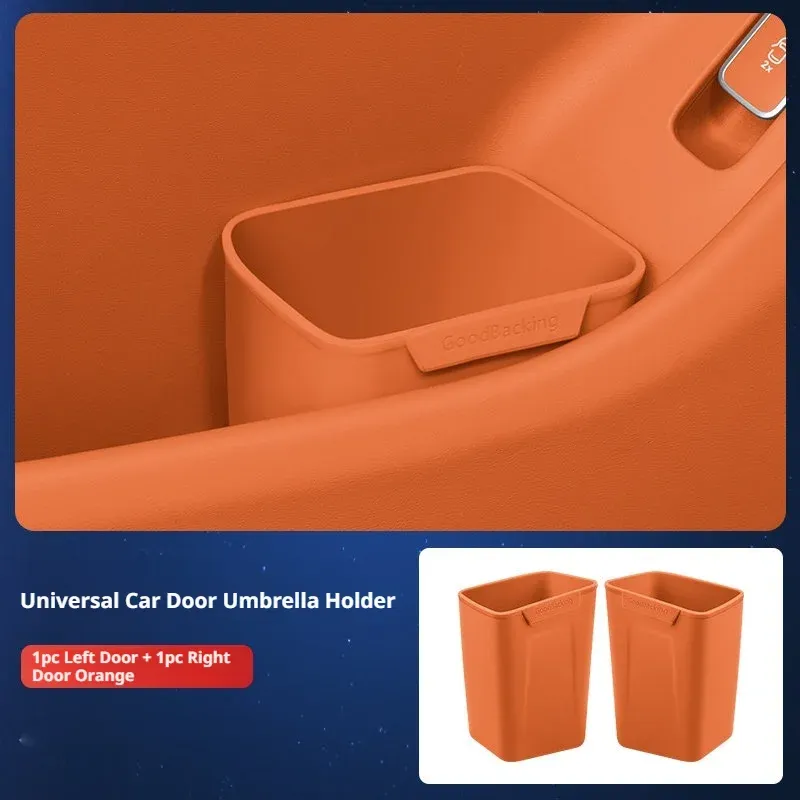SEAMETAL Boîte de rangement universelle en silicone pour portière de voiture, porte-gobelets, poubelle, seau de rangement étanche pour portière, sac organisateur pour parapluie 8
