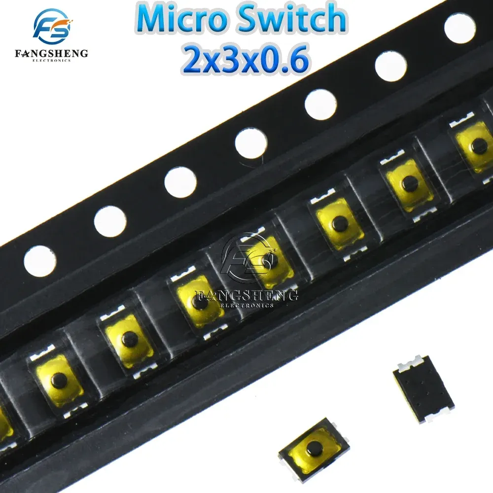 Micro-interrupteur tactile CMS 2x3x0,6 mm - 4 broches (Lot de 20/50/100 pièces) - Image 1