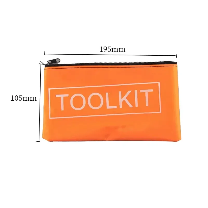 Sac à outils en toile Oxford avec fermeture éclair, organisateur étanche et sac de voyage portable 10