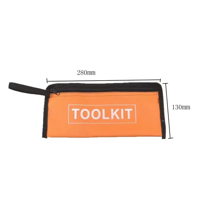 Sac à outils en toile Oxford avec fermeture éclair, organisateur étanche et sac de voyage portable 7