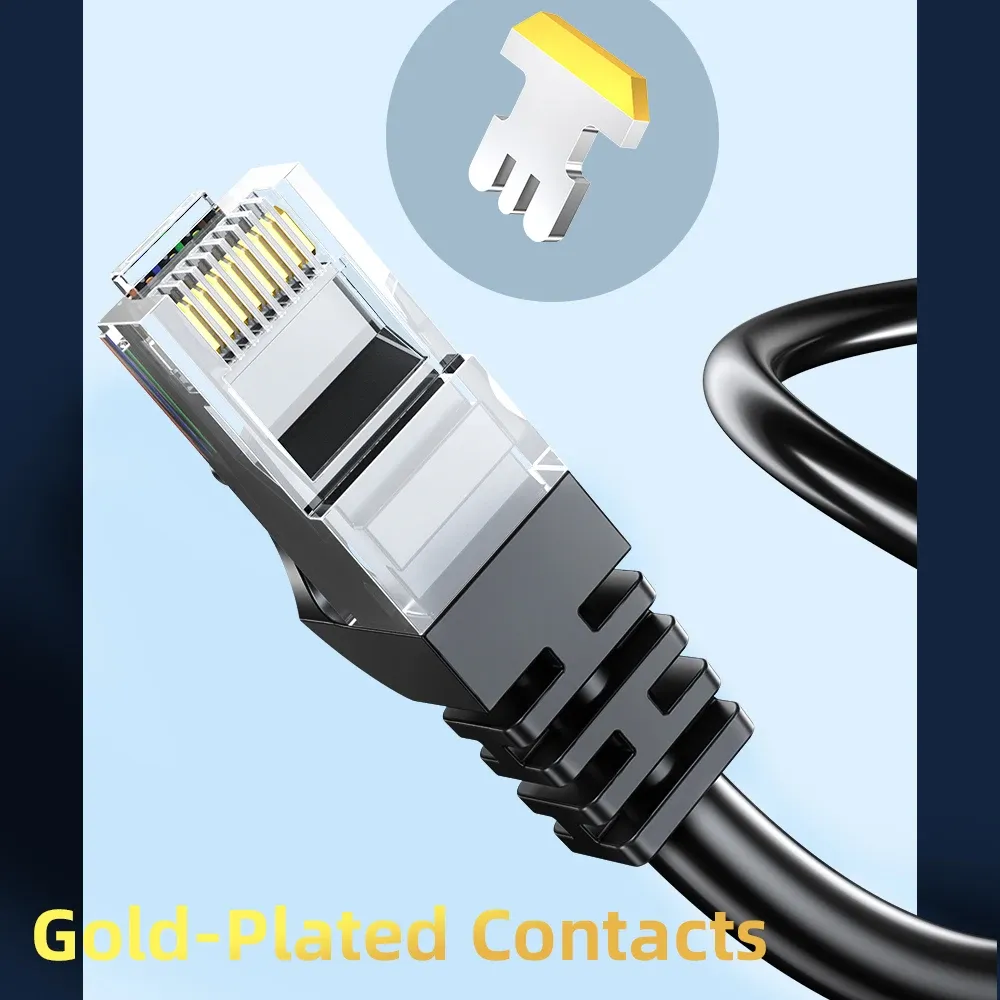 Essager – Câble Ethernet Cat6 LAN UTP, RJ45, 5 m / 10 m / 15 m, cordon de raccordement pour routeur et ordinateur portable 5