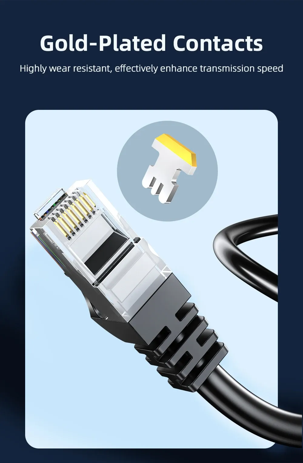 Câble Ethernet Essager Cat6 mise en place