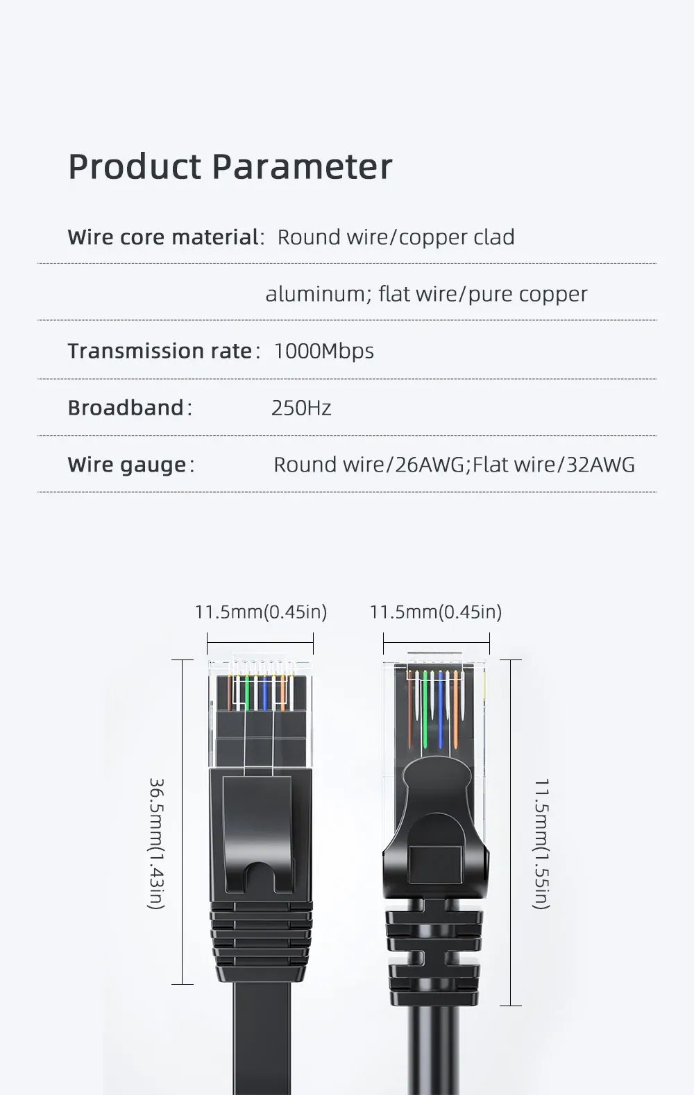 Câble Ethernet Essager Cat6 rangement