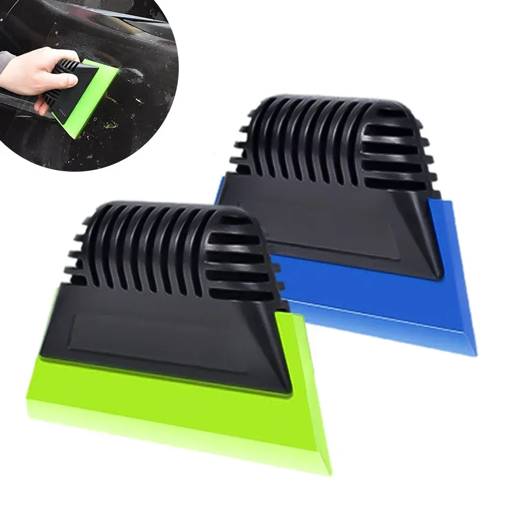 Raclette en silicone pour vitres de voiture, lame en caoutchouc pour nettoyage de verre et de miroirs - Image 1