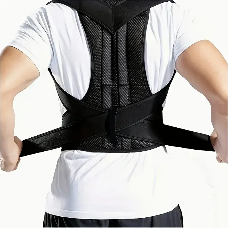 Correcteur de posture unisexe, redresseur d'épaules, soutien dorsal réglable pour le haut et le bas du dos 7