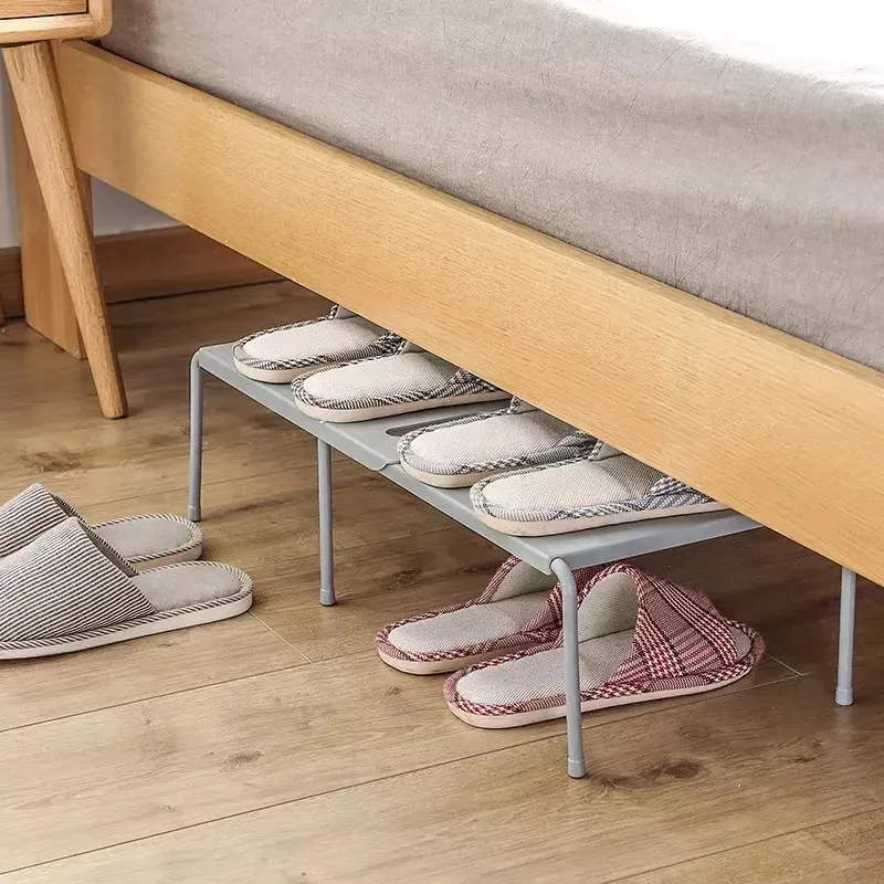 Range-chaussures extensible en ABS, étagère télescopique gain de place pour armoire de cuisine 2