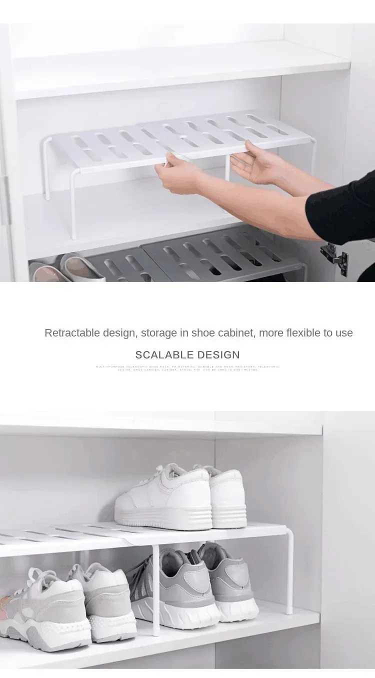 Étagère télescopique dans une armoire de cuisine