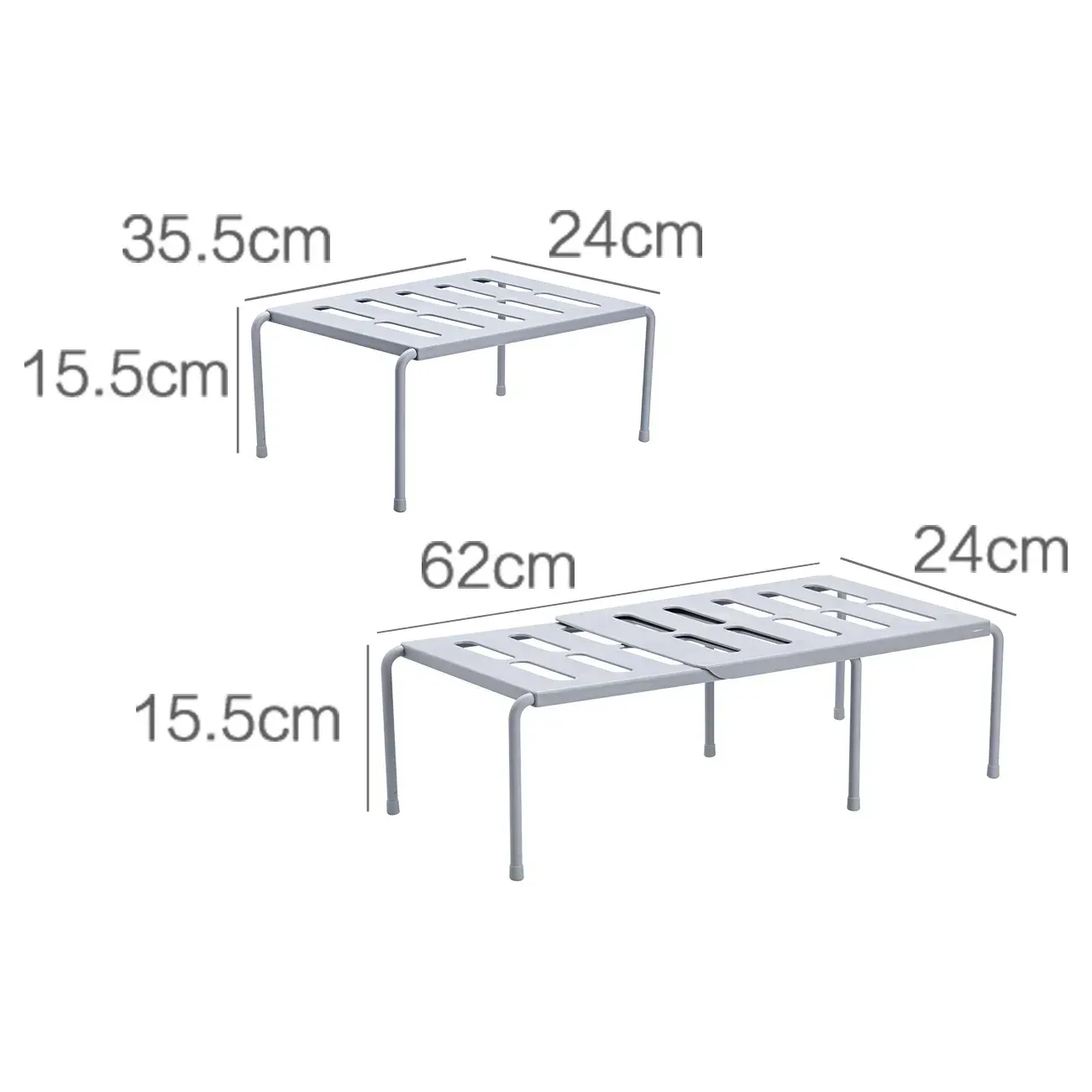 Étagère extensible en ambiance domestique