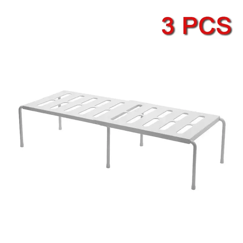 Range-chaussures extensible en ABS, étagère télescopique gain de place pour armoire de cuisine 7
