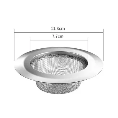 Bouchon crépine pour baignoire en acier inoxydable, filtre anti-cheveux pour douche et évier, crépine de vidange en métal 8
