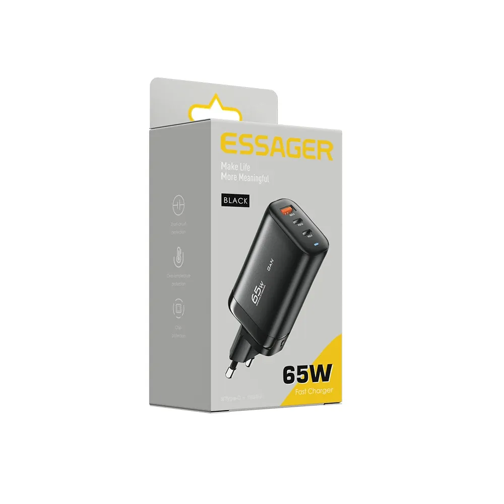 Chargeur Essager GaN USB-C, recharge rapide