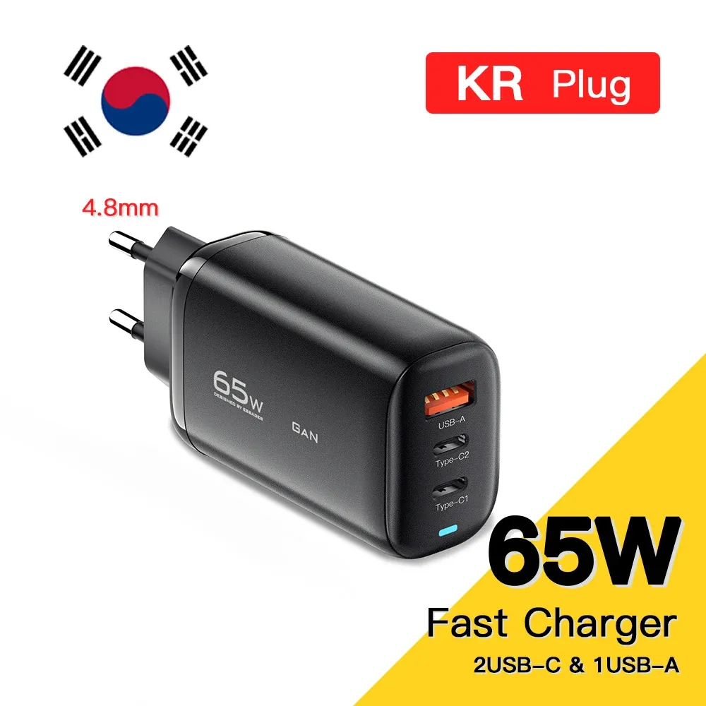 Chargeur GaN 65 W USB-C Essager pour ordinateur portable, PPS 45 W, 25 W, charge rapide pour Samsung, Xiaomi, Realme, iPhone 15, 14, 13 Pro 9