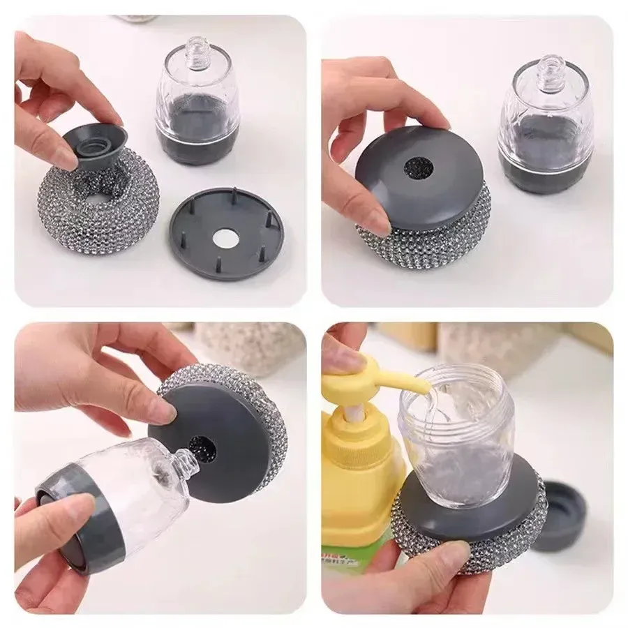 Lot de 13/5/10 tampons à récurer en acier inoxydable pour cuisine et salle de bains 2