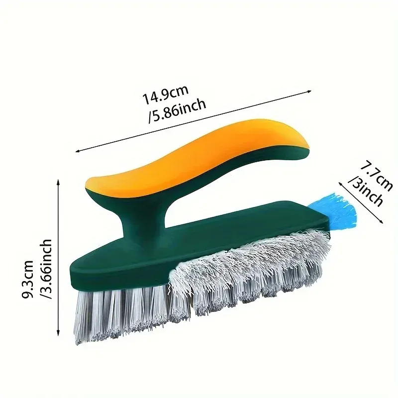 Raclette à brosse 4 en 1 pour nettoyage des rainures, grattoir à vitres, cuisine et salle de bains, nettoyeur de sols 3