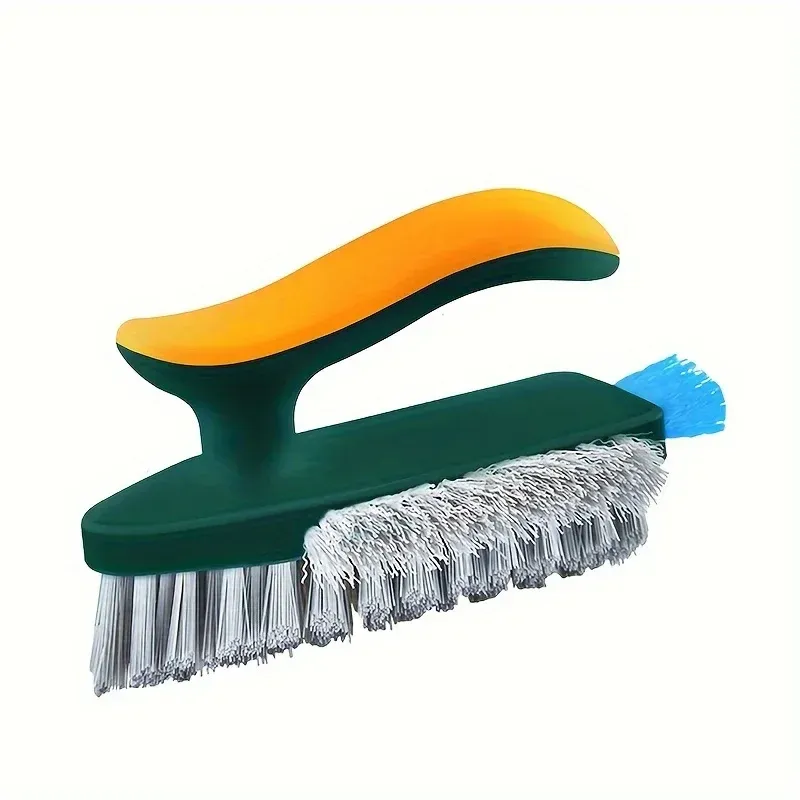 Raclette à brosse 4 en 1 pour nettoyage des rainures, grattoir à vitres, cuisine et salle de bains, nettoyeur de sols 7