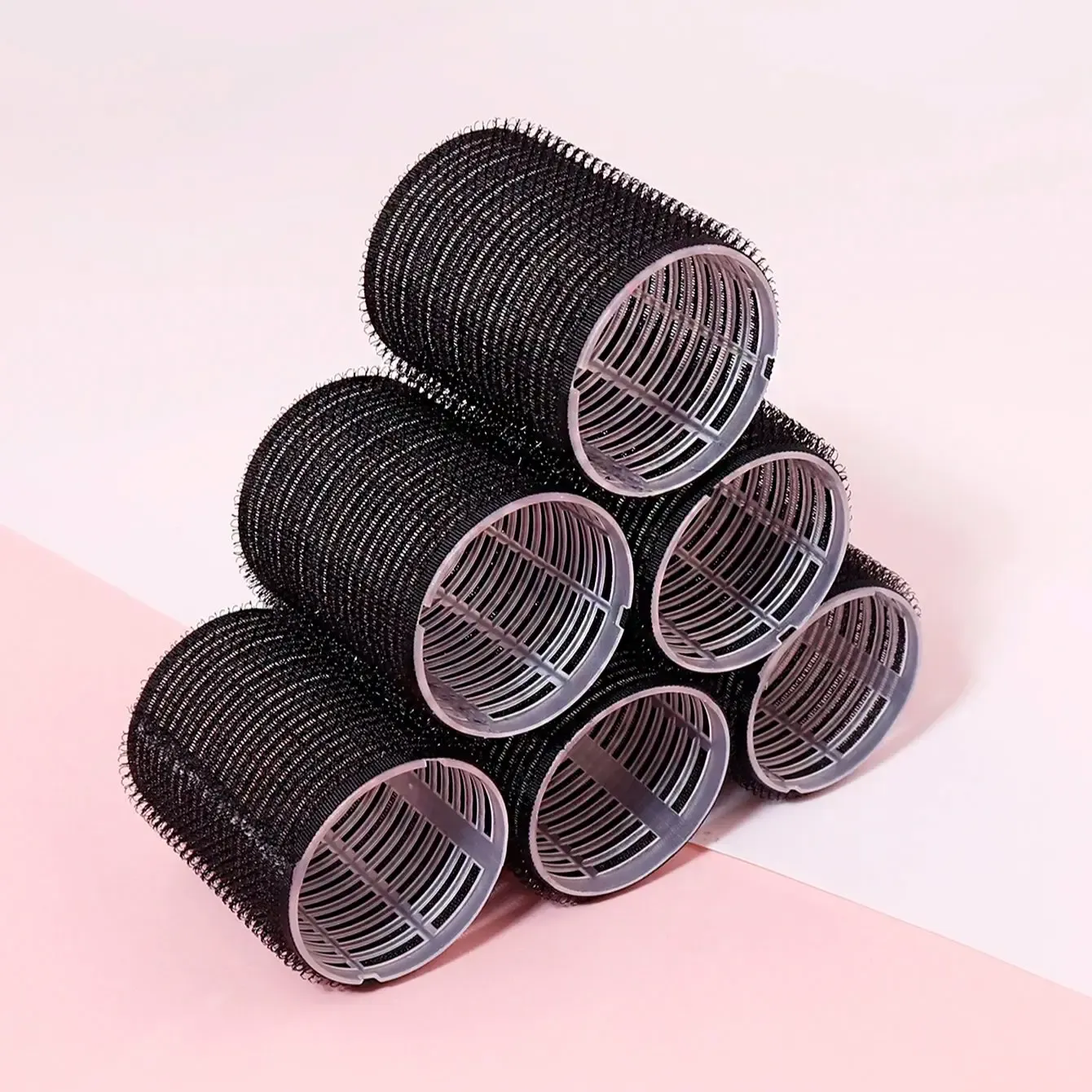 Bigoudis sans chaleur multi-tailles, ensemble de bigoudis souples, sans chaleur, pince à cheveux fixe, ensemble de coiffure et accessoires pour cheveux 3
