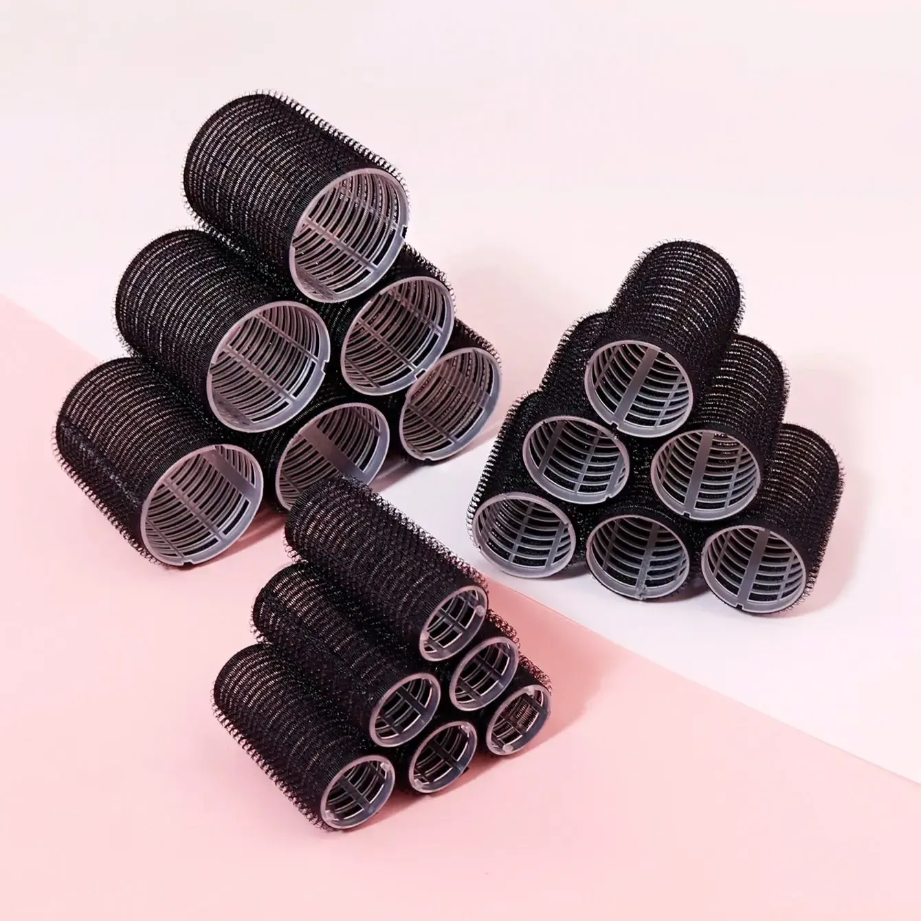 Bigoudis sans chaleur multi-tailles, ensemble de bigoudis souples, sans chaleur, pince à cheveux fixe, ensemble de coiffure et accessoires pour cheveux - Image 1