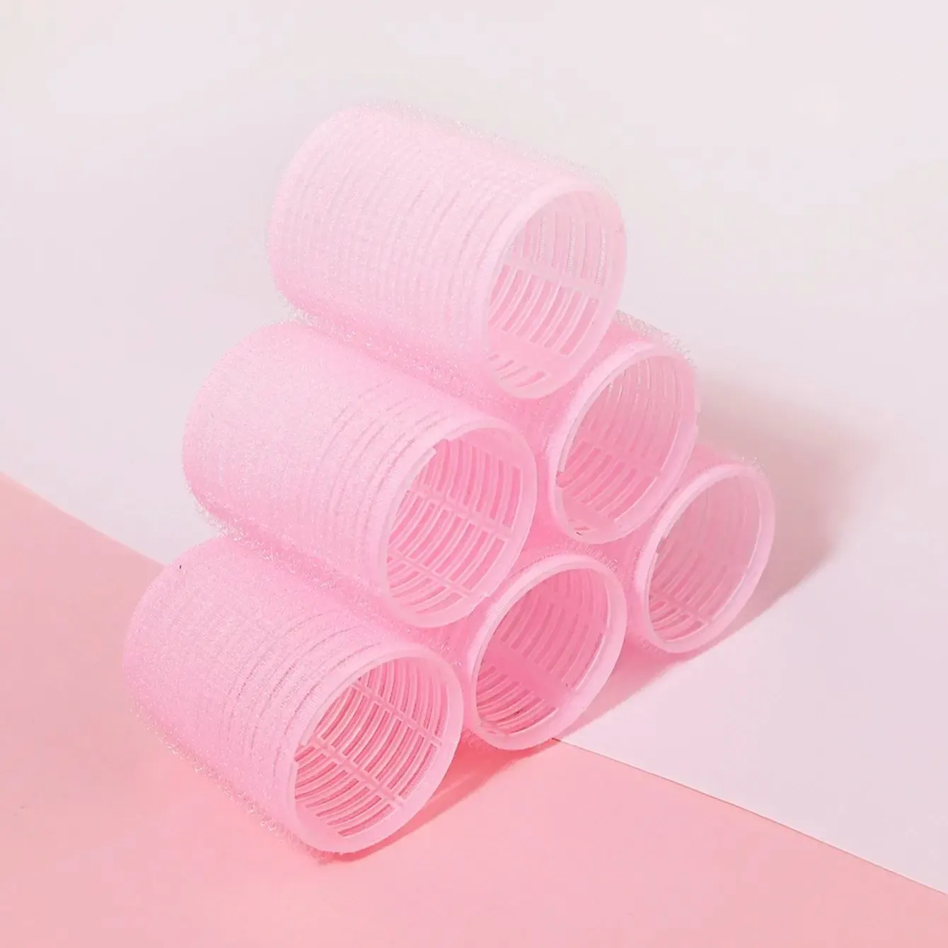 Bigoudis sans chaleur multi-tailles, ensemble de bigoudis souples, sans chaleur, pince à cheveux fixe, ensemble de coiffure et accessoires pour cheveux 5