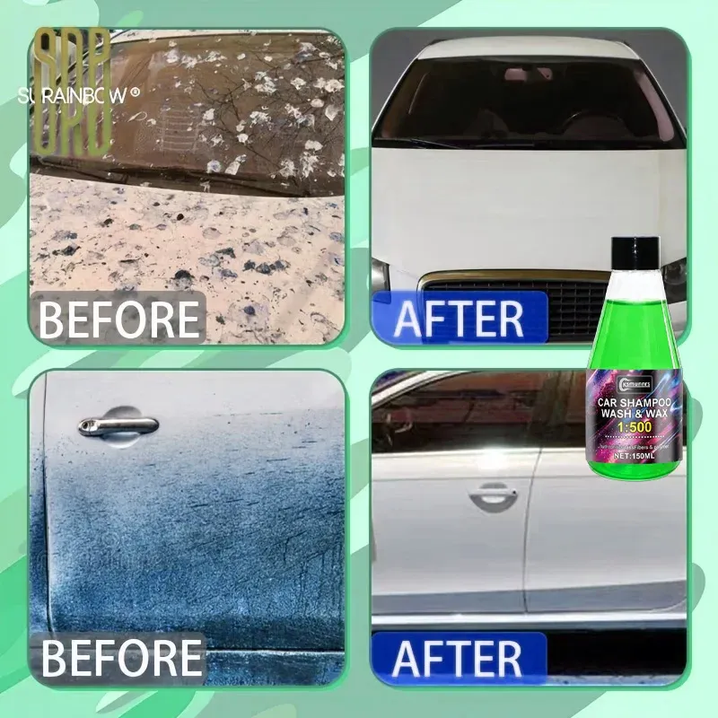 Liquide de lavage auto en situation d'utilisation