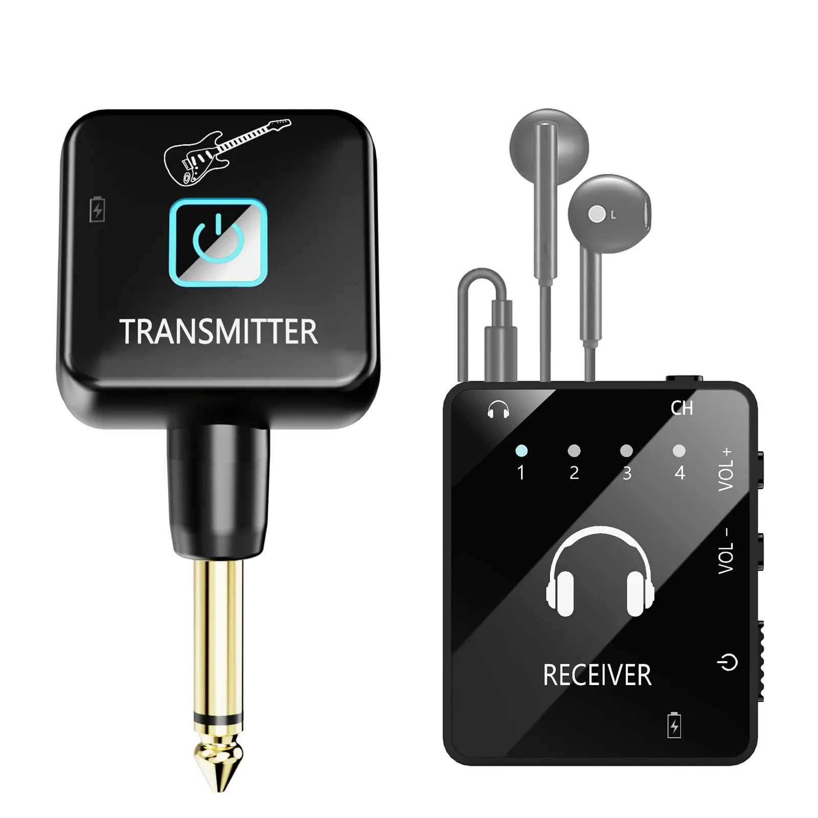 Système IEM sans fil intra-auriculaire avec émetteur et récepteur, récepteur SUID, pour répétitions de groupe - Image 1
