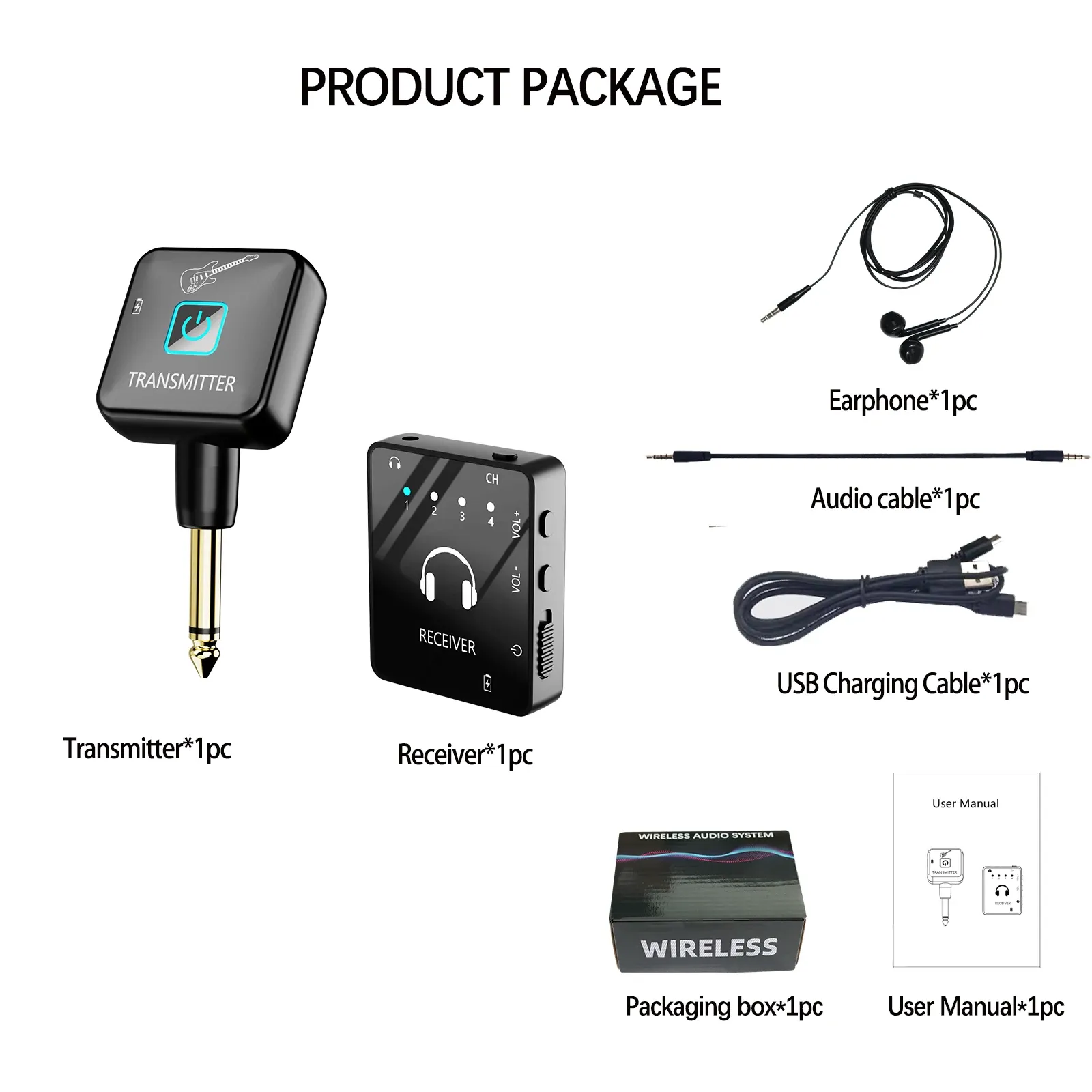 Système IEM sans fil, finition et détails