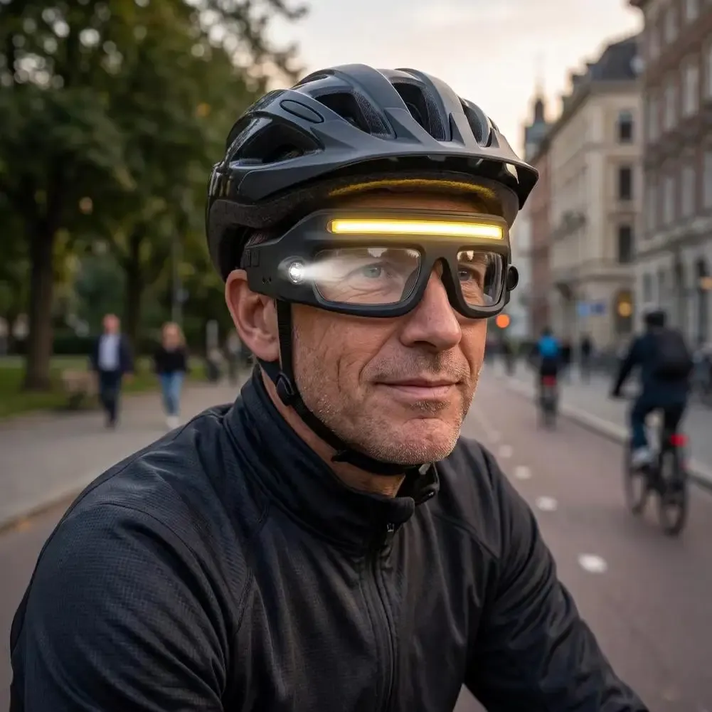 Lunettes LED pour le cyclisme