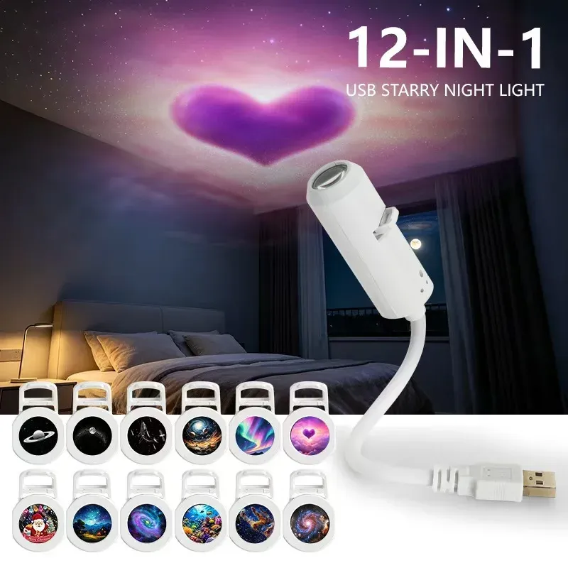 Projecteur de Ciel Étoilé Holographique Intelligent HD USB 9