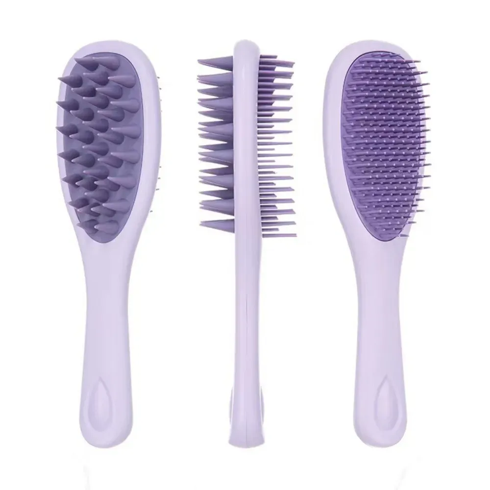 Brosse à shampooing en silicone pour soin du cuir chevelu
