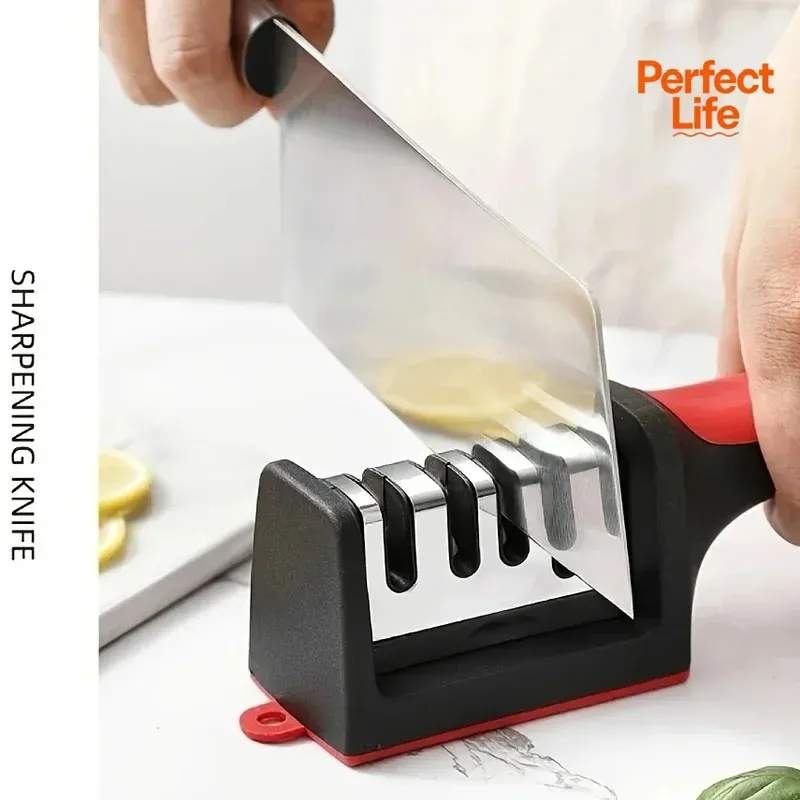 Affûteur de couteaux de cuisine multifonctionnel à 3 étapes, aiguisage rapide, affûtage en trois phases, accessoire de cuisine - Image 1
