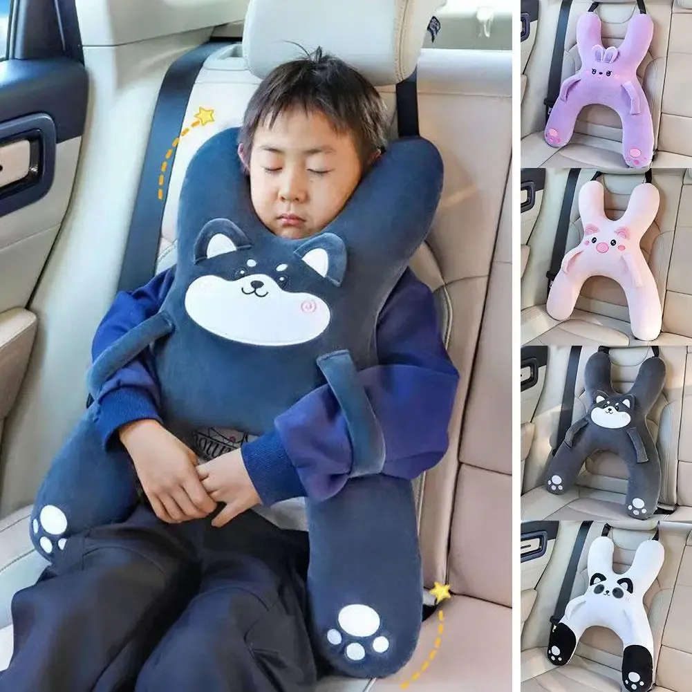 Oreiller de cou pour enfant avec motifs colorés