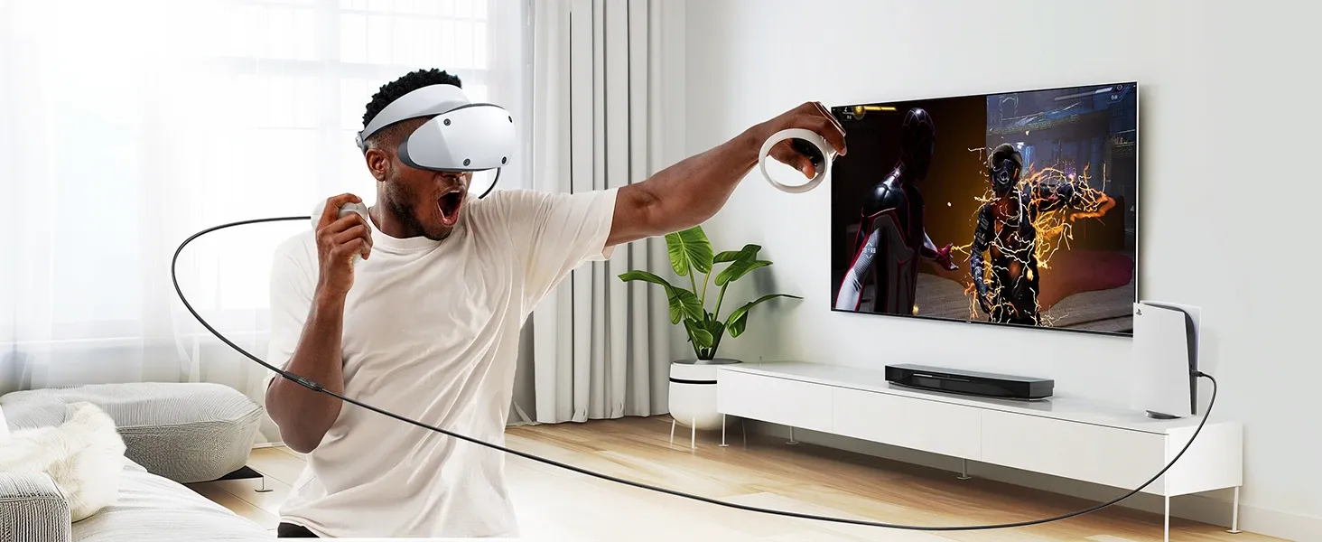 Jeu en réalité virtuelle pendant la charge